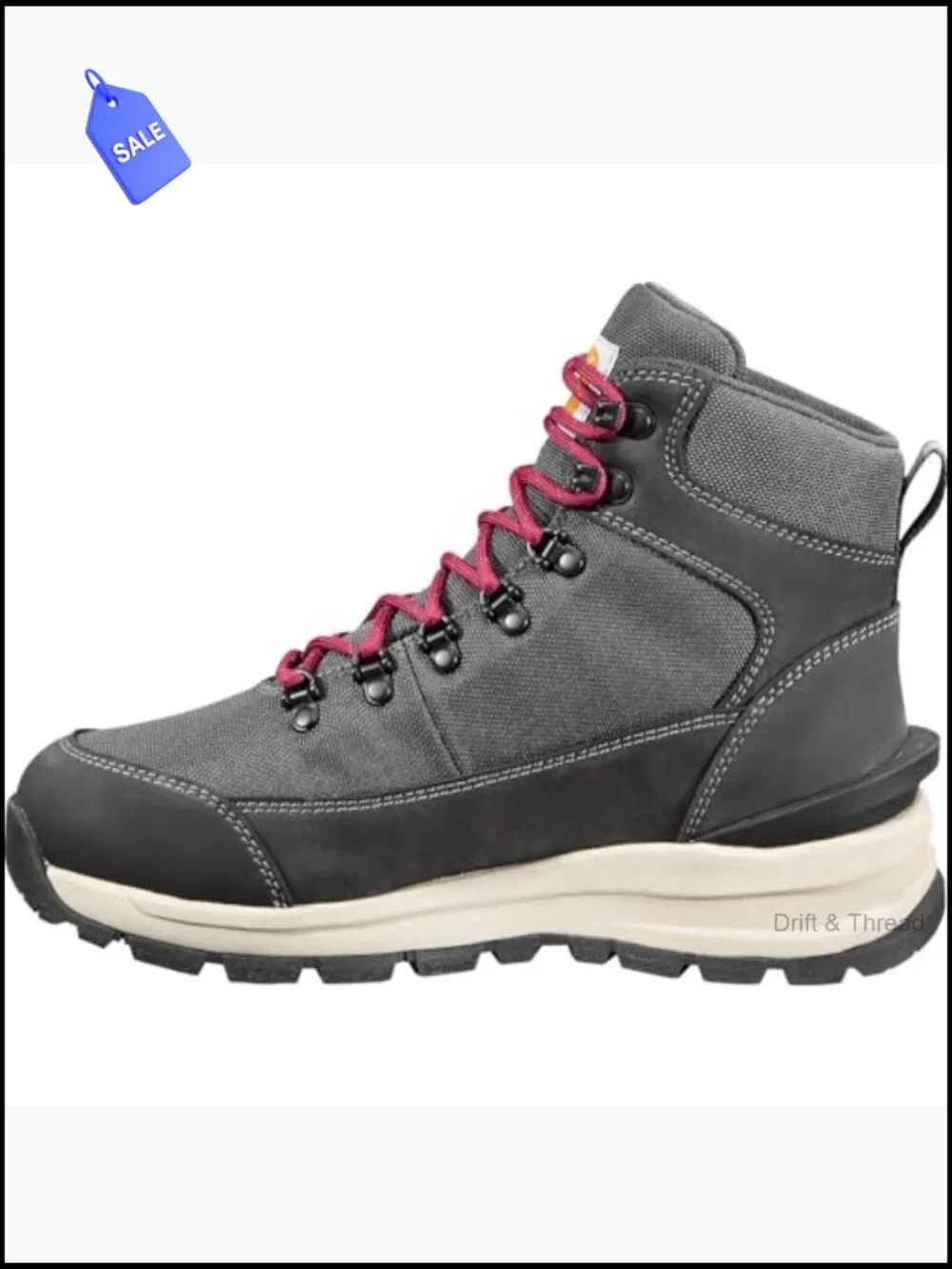 Women's Waterproof Alloy Toe Hiking Boots Durable Nubuck Lace-Up
